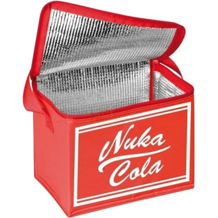 Fallout Nuka Cola Kühltasche, mit Reißverschluss und Tragegriff, rot