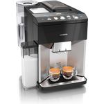 Siemens EQ.500 integral Kaffeevollautomat TQ507D03, einfache Bedienung, integrierter Milchbehälter, zwei Tassen gleichzeitig, 1.500 Watt, Edelstahl