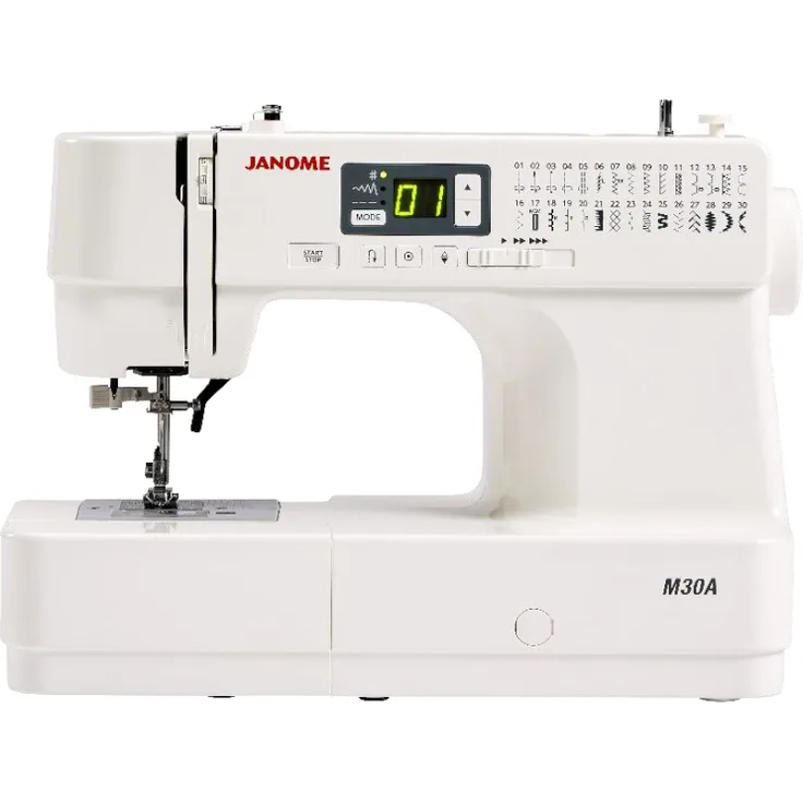 Janome M30A Computer  Computer-Nähmaschine, weiß