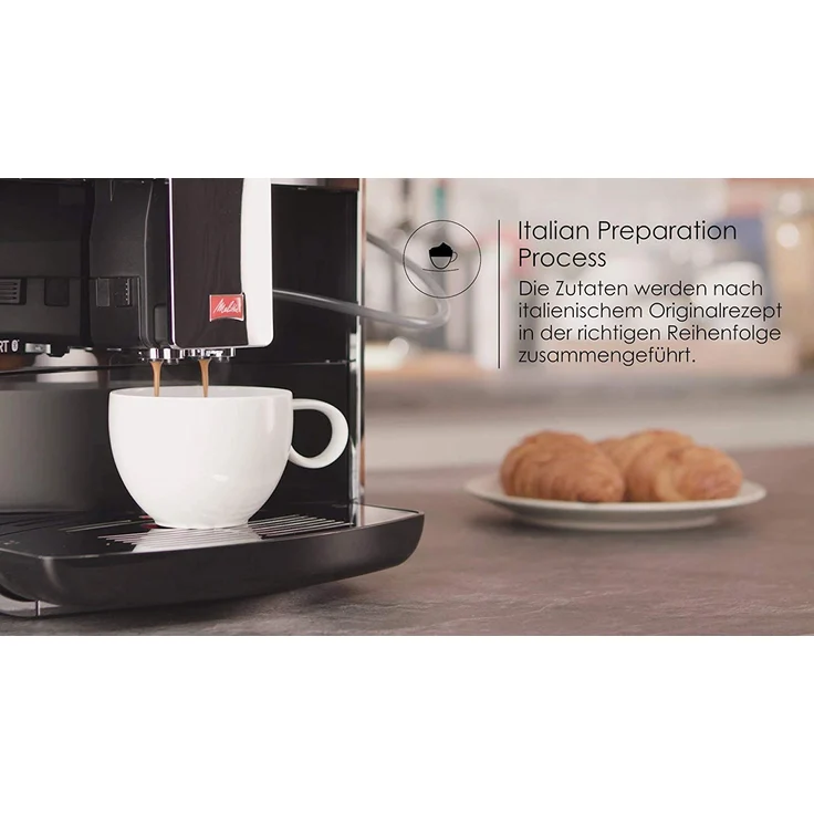 Melitta Caffeo Barista TS Smart F850-102, Kaffeevollautomat mit Milchsystem und integriertem Mahlwerk, Smartphone-Steuerung mit Connect App, One Touch Funktion, Schwarz – Bild 4