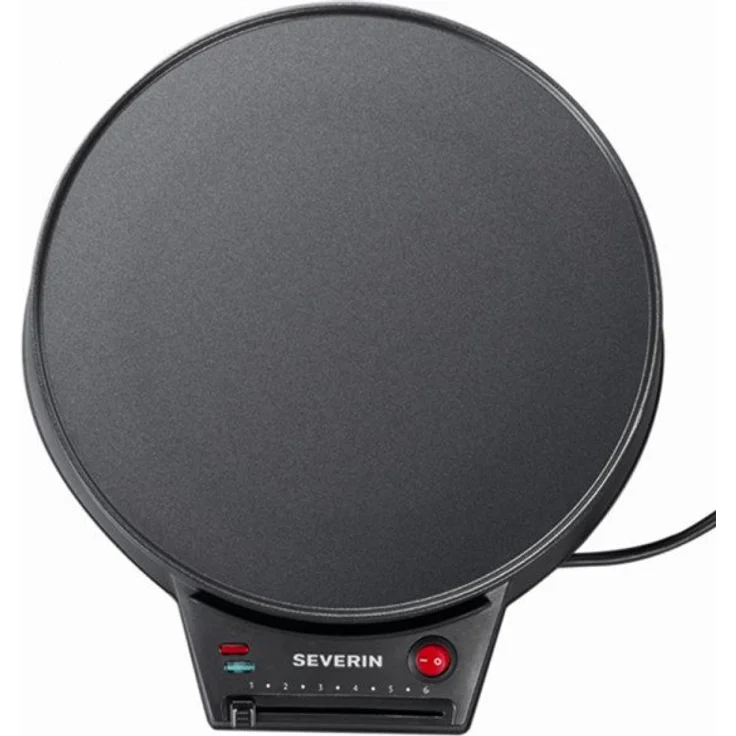 SEVERIN Crêpes Maker CM 2198 Inkl. Holz-Teigspatel und -Crêpeswender, 1.000 W schwarz – Bild 3
