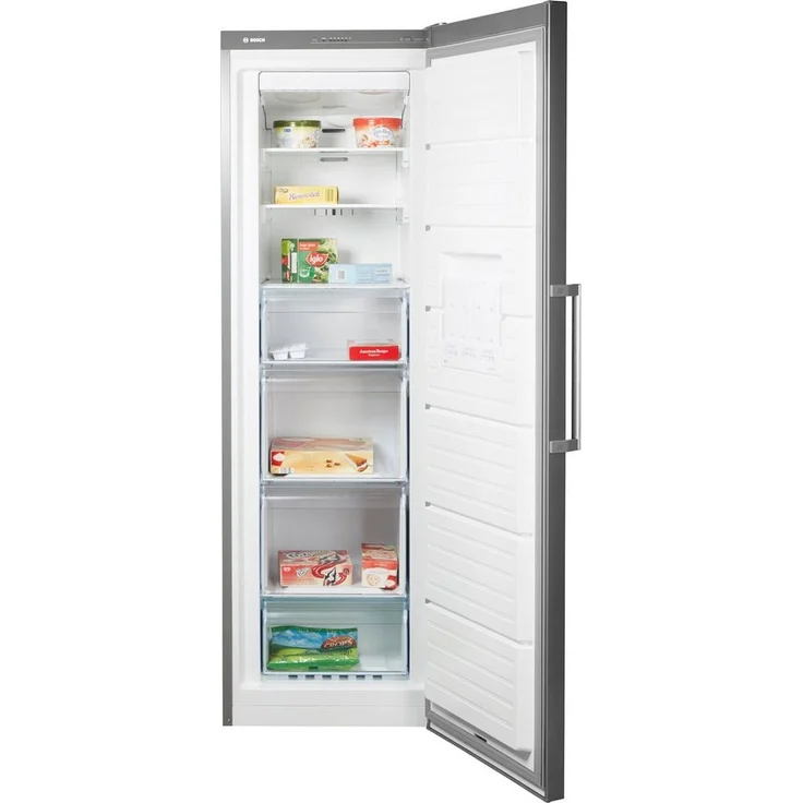 Bosch GSN36VLFP Gefrierschrank, freistehend, silber, NoFrost, Schnellgefrieren, Breite 60 cm, Energieklasse F – Bild 2