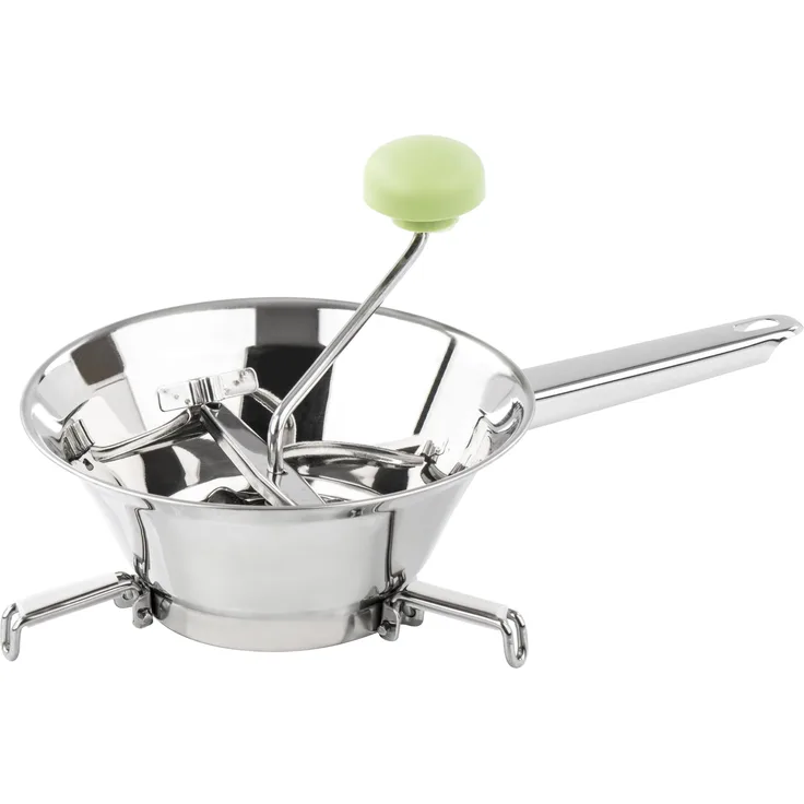 Barazzoni 80206502440 Passiergerät aus Edelstahl, 18-10, Durchmesser 24 cm, mit 3 Standfüßen