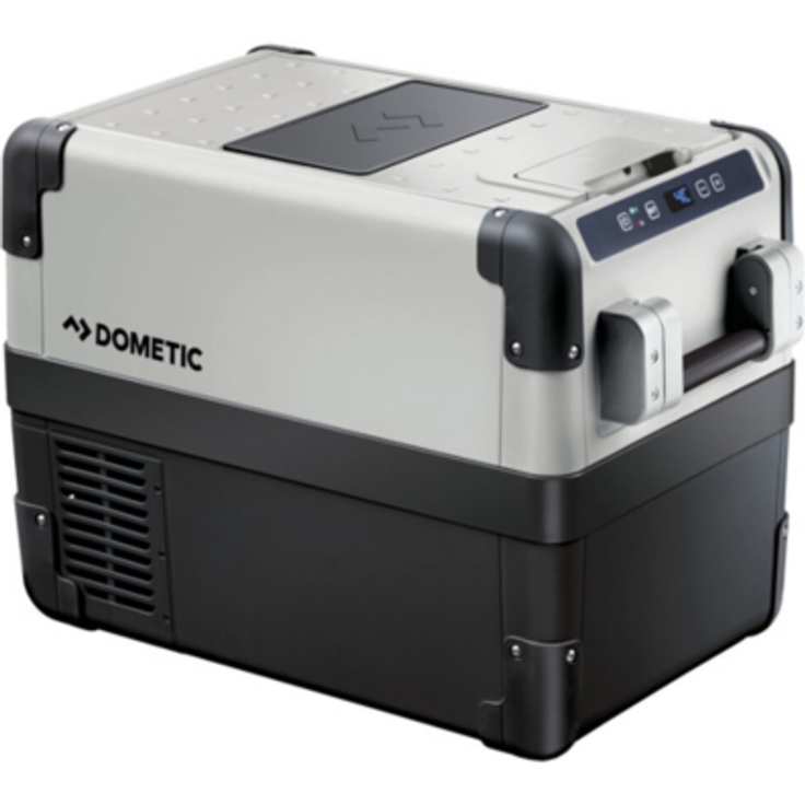 Dometic CoolFreeze CFX 28, Kompressorkühlbox, Energieeffizienzklasse B, 28 Liter, 12-24 V und 230 V für Auto, Lkw, Steckdose, mit USB Anschluss, schwarz, silber – Bild 2