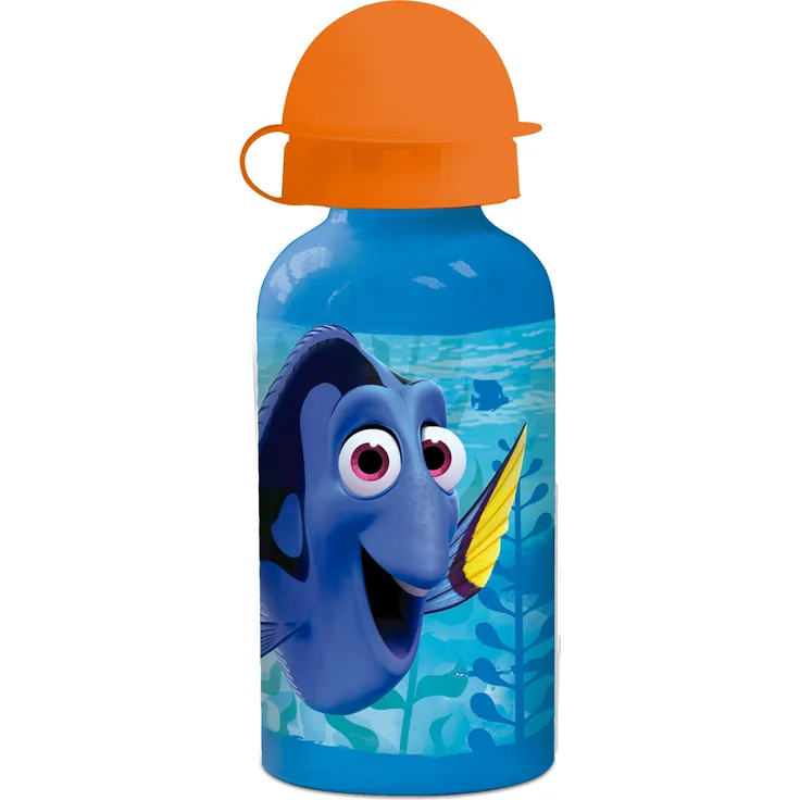 Findet Dorie Kinder Trinkflasche aus Aluminium blau orange 400 ml