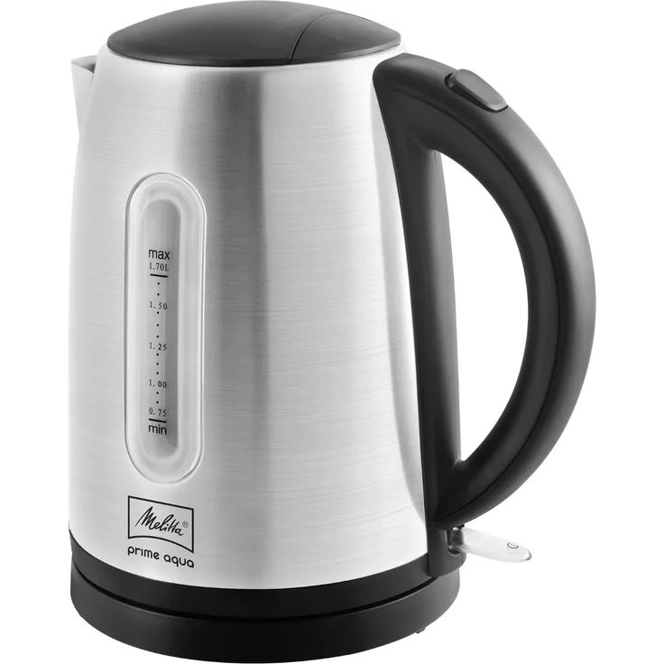 Melitta 1018-02 Prime Aqua Edelstahl-Wasserkocher, 2200W, 1,7 L, Trockengehschutz