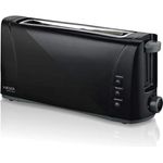 Haeger Dark Sun Toaster, 1000 W, 6 Bräunungsstufen, Krümelschublade, schwarz