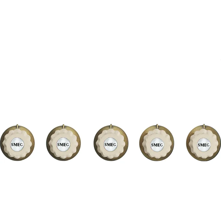 Smeg 5MP700PO Bedienknebel Set Creme