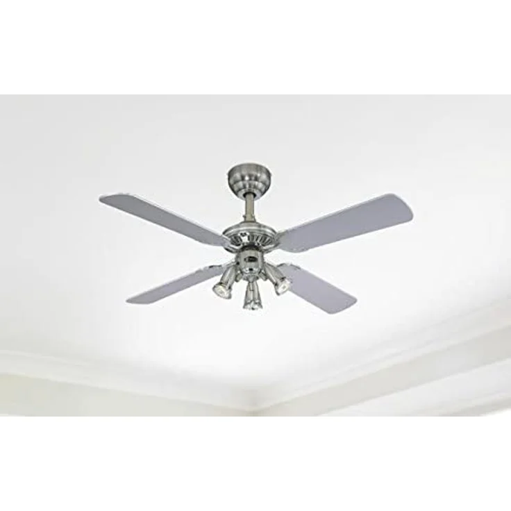 Westinghouse Princess Euro 7211240 Deckenventilator, Metall, GU10, dunkles zinn, 105 x 105 x 40 cm – Bild 3