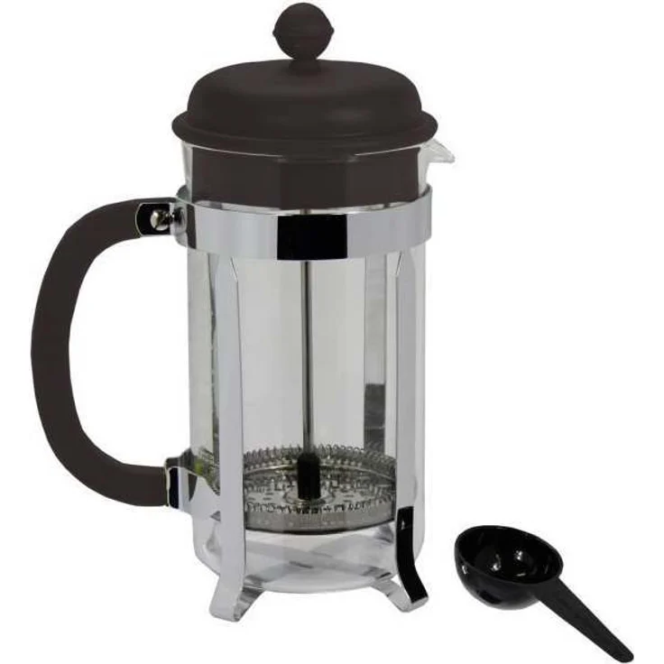 Bodum CAFFETTIERA Kaffeebereiter (French Press System, Permanent Edelstahlfilter, 1,0 liters) schwarz – Bild 2
