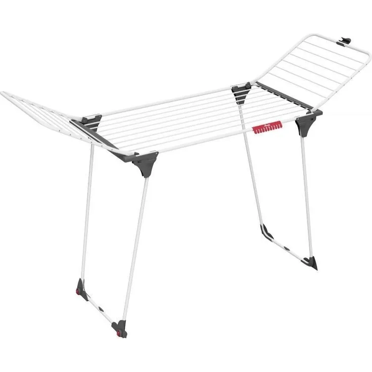 Vileda King Wäscheständer, 20 m Trockenleinenlänge, extradicke Trockenstäbe, Kleinteilehalterung