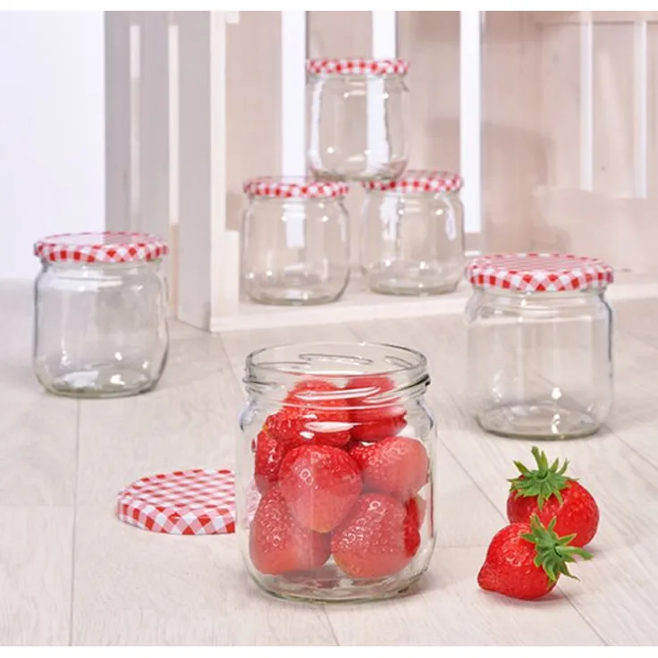 6er Set Einmachglas Marmeladenglas Einmachgläser Vorratsglas mit Schraubdeckel