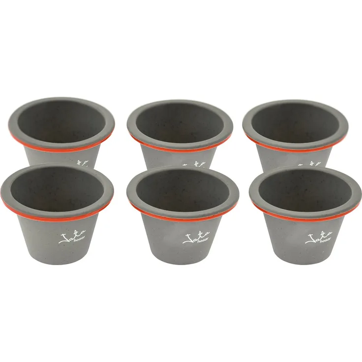 Jata Hogar Backformen-Set, Silikon, Grau, 32.5 x 25 x 10,5 cm, 6 Stück