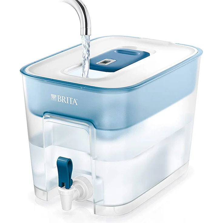 BRITA Wasserfilter-Station Flow inkl. 1 MAXTRA+ Filterkartusche – XXL Tischwasserfilter mit Zapfhahn reduziert Kalk, Chlor und leitungsbedingt vorkommende Metalle wie Kupfer & Blei im Leitungswasser  – Bild 5