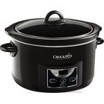 Crock-Pot SCCPRC507B-050 Schongarer - Das Original aus den USA | Digitaler Countdown-Timer | Warmhaltefunktion | 4,7 l Fassungsvermögen | Ofensicher