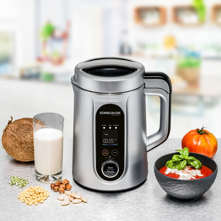 Rommelsbacher SVD 1400 Vera Suppen & Veggie Drink Bereiter, 1400W, 1,3L, Kunststoff, silber – Bild 3