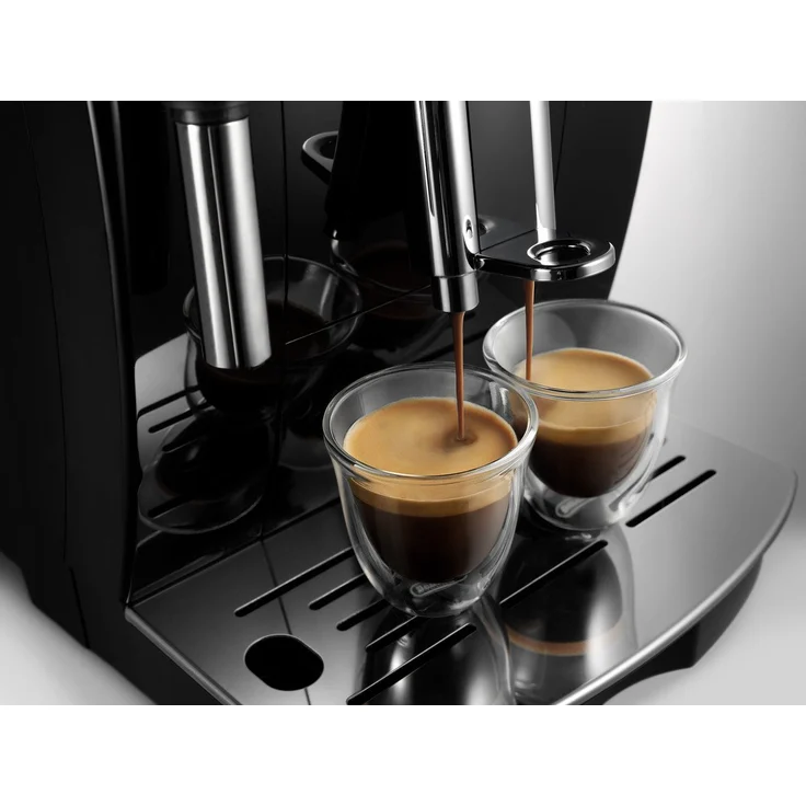 De'Longhi ECAM 25.120.B Kaffeevollautomat mit Profi-Milchaufschäumdüse für Cappuccino, mit Espresso- und Kaffee Direktwahltasten und Drehregler, 2-Tassen-Funktion, Großer 1,8 Liter Wassertank, schwarz – Bild 6