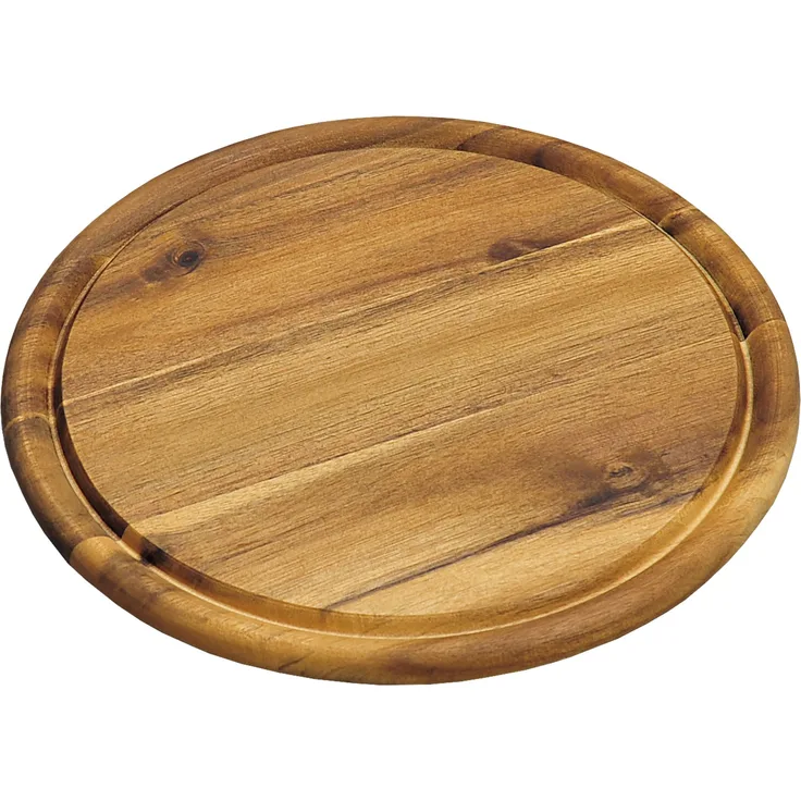 Kesper Vesperbrett mit Saftrille, Holz, braun, 25 x 25 x 1.5 cm