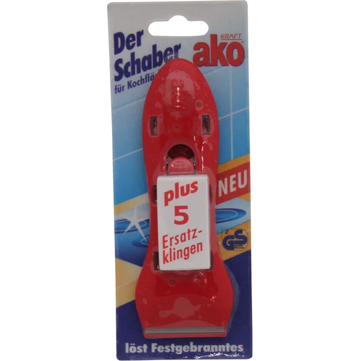Ako Der Schaber für Kochflächen rot + 5 Ersatzklingen