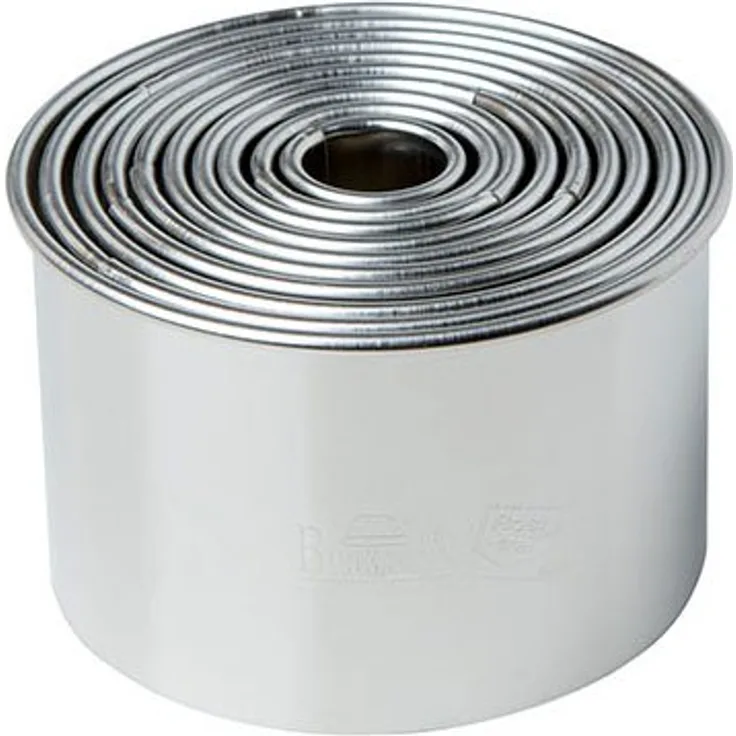 RBV Birkmann 143906, Easy Baking, Ausstechformen-Set Kreis, Edelstahl, 10-teilig