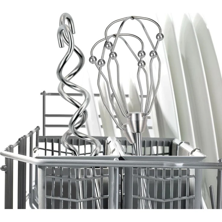 Bosch MFQ4835DE Styline, Premium-Handrührer, sehr leise, 2 Paar Rührbesen, Knethaken, Anschluss für Mixfuß, 575 W, Edelstahl, weiß – Bild 10