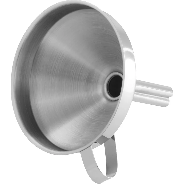 Fackelmann Trichter, Ø 10 cm, hochwertiger Küchenhelfer aus Edelstahl, Einfülltrichter für Flaschen und Gläser, Menge: 1 Stück, Farbe: silber