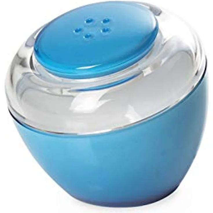 Omada Design Salz- oder Pfefferstreuer, Stopfen mit Druckverschluss, aus transparentem und farbigem Kunststoff, spülmaschinenfest, Movida Line