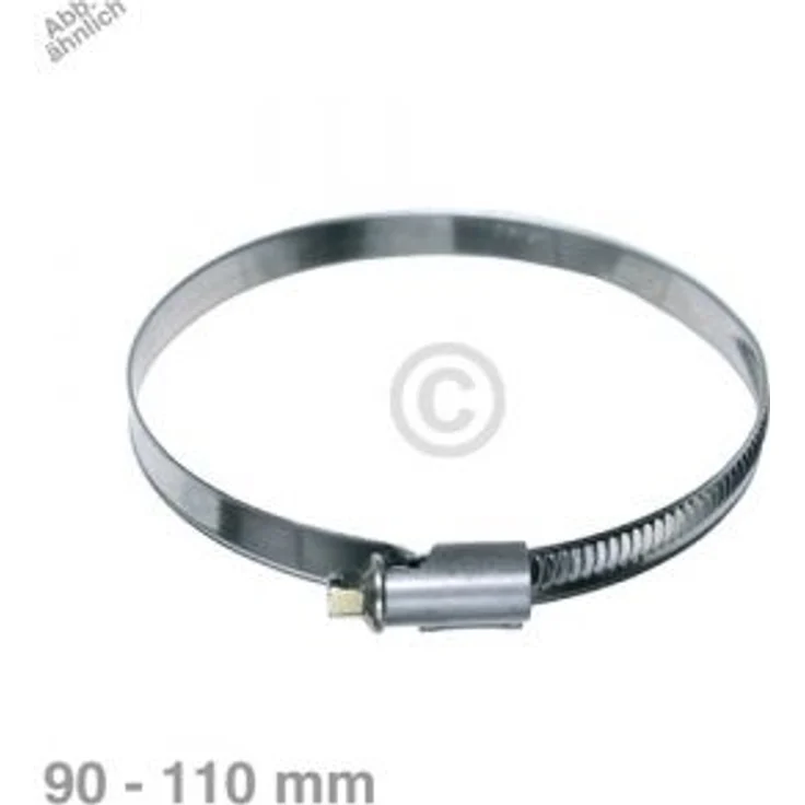 Schlauchschelle 90-110mmØ Chromstahl für 100er Abluftschlauch 1Stk