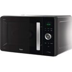 Whirlpool JQ 280 MB Mikrowelle, Standgerät, Thermobelüftet kombiniert, Freistehend mit Dampfgarer Bassa Teller Crisp und Griff, 30 Liter Garraum, Schwarz