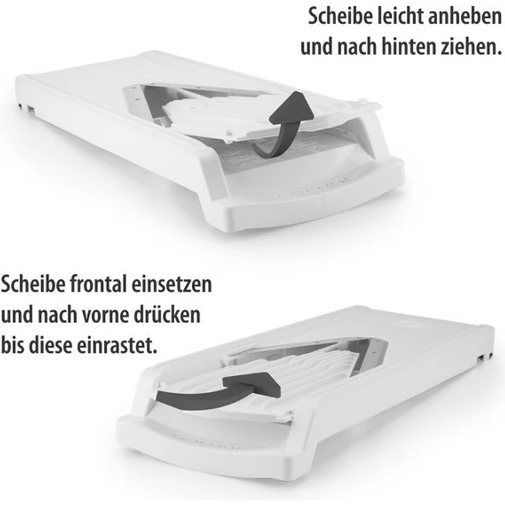 Börner Gemüsehobel V1 ClassicLine Basis Set, Kunststoff, nur zum Schneiden von Scheiben weiß – Bild 1