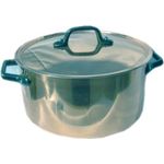 Pentole Agnelli Kasserolle Hohe, Kupfer verzinnt, mit 2 Griffen in Messing 20 cm Kupferfarben