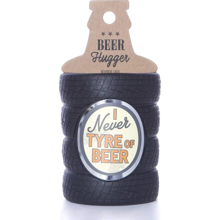 Boxer Gifts Bottle Cooler Sleeve Never Tyre of Beer Bierflaschen-Kühltasche, Isolierte Neopren-Umarmung, Geburtstag Weihnachten, Schwarz, One Size