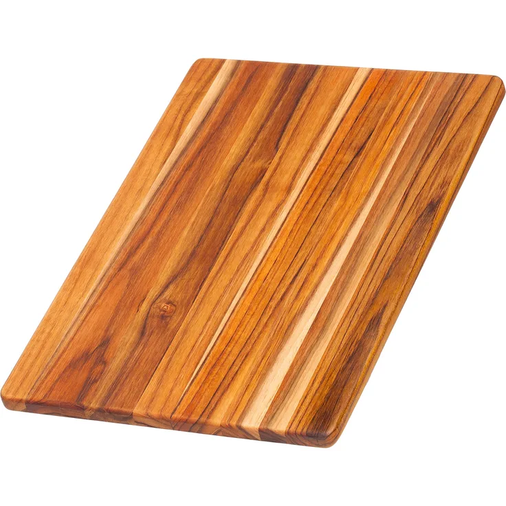 Teakhaus Schneidebrett 40x28x1,4cm, Holz, braun, 45x20x15 cm