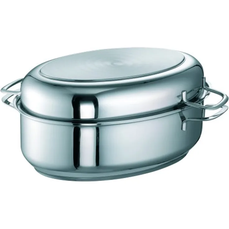 Rohe Germany Multi-Bräter Viviena 38 cm, 8,5 ltr, Deckel als Pfanne oder Auflaufform geeignet, Induktion, Edelstahl