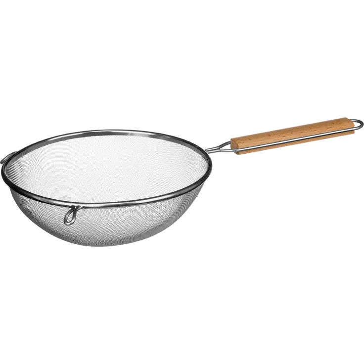 Premier Housewares 0806511 Sieb, Edelstahl, mit Holzgriff, 24,5 cm