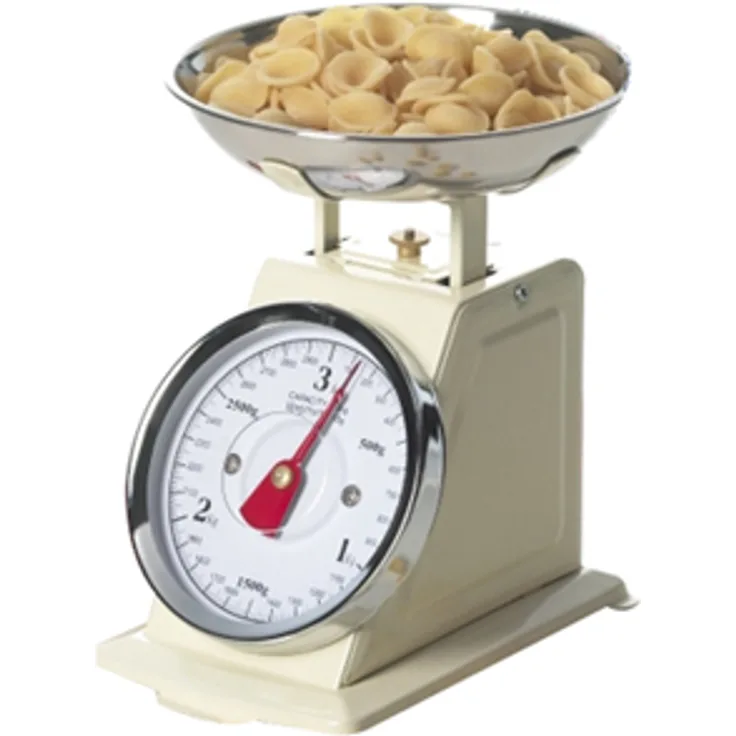 Brunch Time Excèlsa Vintage Creme Küchenwaage, 3 kg-10g