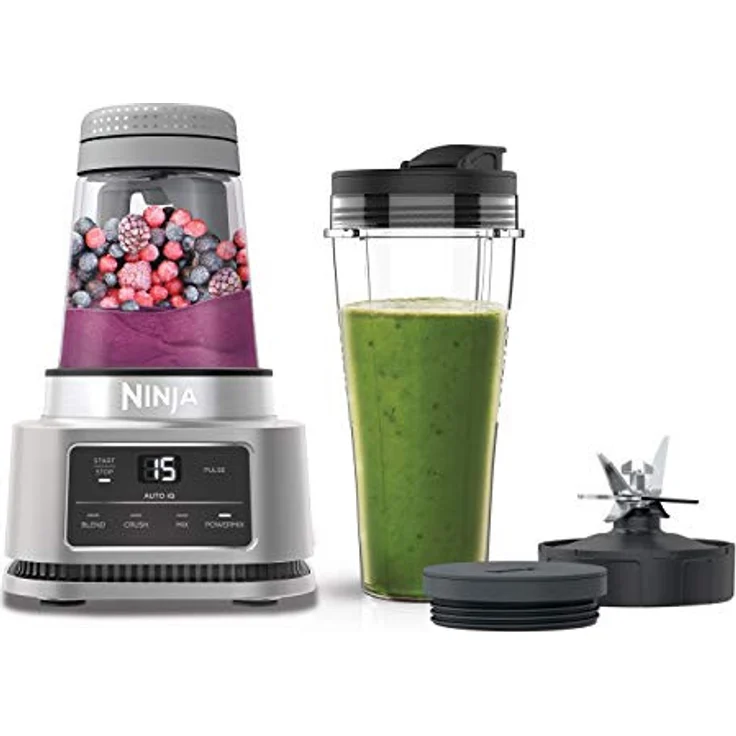 Ninja Foodi2-in-1 Power Nutri Mixer CB100EU Standmixer-Set, 1100W, 0,7L, Kunststoff, silber – Bild 1