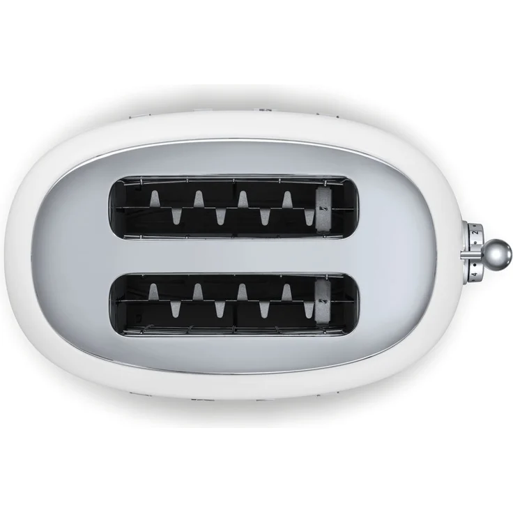 Smeg Toaster TSF01WHEU Doppelschlitztoaster, 950W, 6 Bräunungsstufen, weiß – Bild 3