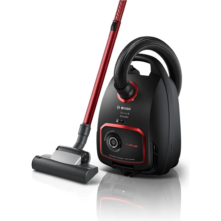 Bosch BGB6MPOW Bodenstaubsauger mit Beutel, HEPA-Filter, schwarz