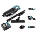 Makita DCL 182 B 18 V Li-ion Akku Staubsauger schwarz + 1x BL 1820 2,0 Ah Akku + DC 18 RC Schnellladegerät