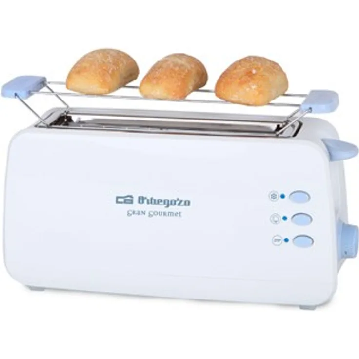 Orbegozo ? 15773 ? Toaster, 800 Watt, blau-weiß