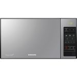 Samsung ME83X Mikrowelle, Standgerät, 23 Liter Garraum, 800 Watt, Gewichtsautomatik, Tonsignal, Auftauen, silber