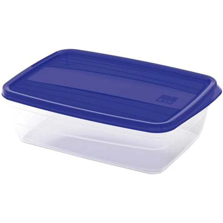 Kis 6069200 0378 03 Frischhaltedose Vedo, 1,75 L, Plastik, transparent / blau, 23 x 17 x 7 cm