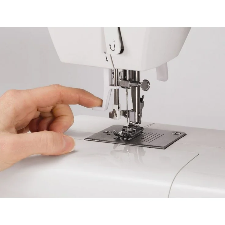 Singer Tradition 2273 Freiarm-Nähmaschine 23 Nähprogramme Nählicht Nadeleinfädler Rückwärtsnähen  Freiarm-Nähmaschine, weiß – Bild 3