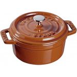 Staub Cocotte, rund, Induktionsgeeignet, Gusseisen, Zimt, 28 cm, 1 Einheiten