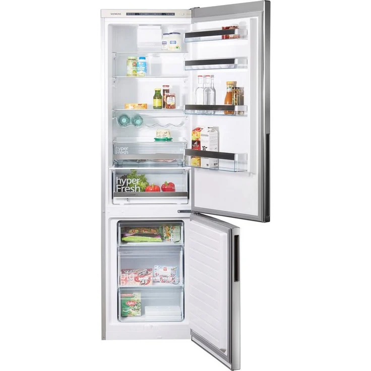 Siemens KG39EAICA Kühl-Gefrierkombination, freistehend, silber, LowFrost, 0-Grad-Zone, Schnellgefrieren, LED, Breite 60 cm – Bild 3