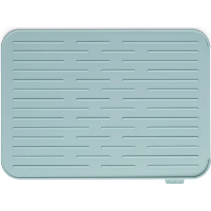 Brabantia Silikon Abtropfmatte, Stahl, Minze, 43,8 x 32,5 x 0,9 cm