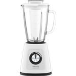 Krups KB4351 Blendforce+ Standmixer, 800 W, 1,75L hitzebeständiger Glasbehälter, 6 Messer mit Powelix- Technologie, 2 Geschwindigkeiten+Pulse, Ice Crush- Funktion, ''Smart- Lock''- Technologie, Weiss