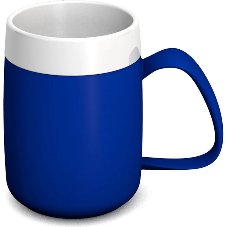 Ornamin Thermobecher 260 ml blau (Modell 206) , Isolierbecher, doppelwandiger Kaffeebecher Kunststoff