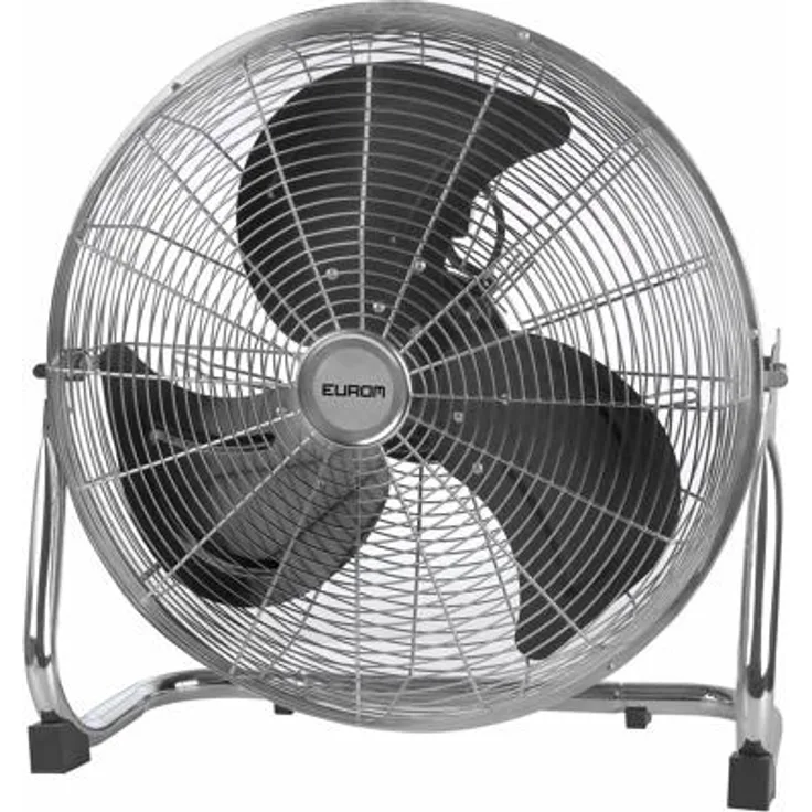Eurom HVF 18-2 Bodenventilator, 120W, 102,6 m³ Luft pro Minute, Edelstahl (385700)